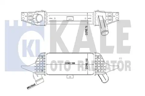 интеркулер (охладител за въздуха на турбината) KALE OTO RADYATÖR 344940