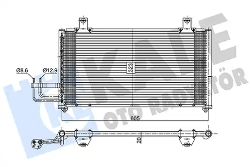 кондензатор, климатизация KALE OTO RADYATÖR 350625