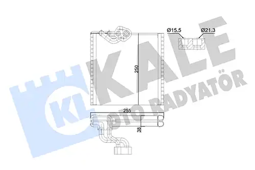 изпарител, климатична система KALE OTO RADYATÖR 352995