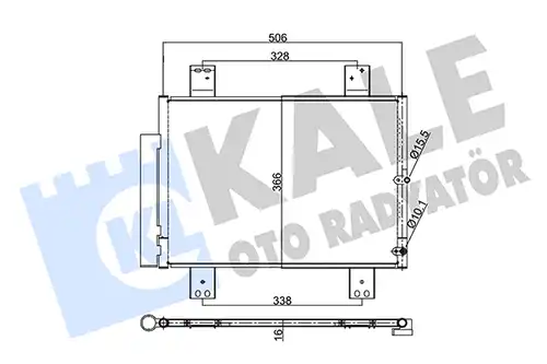 кондензатор, климатизация KALE OTO RADYATÖR 354080