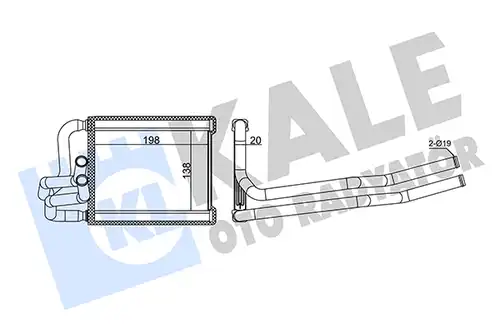 топлообменник, отопление на вътрешното пространство KALE OTO RADYATÖR 355140