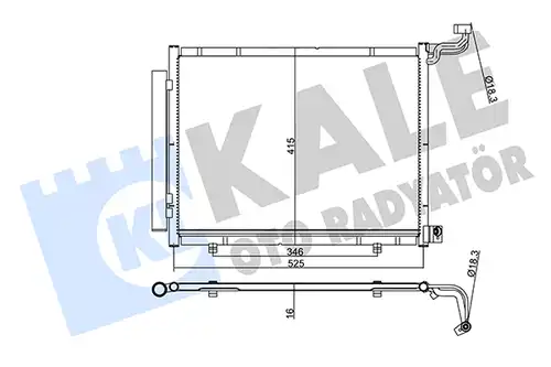 кондензатор, климатизация KALE OTO RADYATÖR 357320