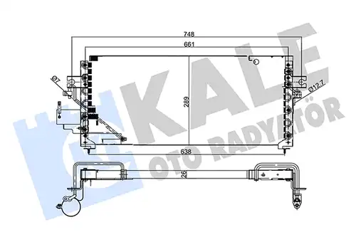 кондензатор, климатизация KALE OTO RADYATÖR 357920