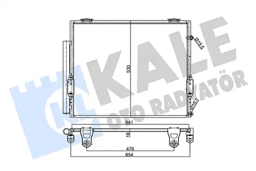 кондензатор, климатизация KALE OTO RADYATÖR 358005