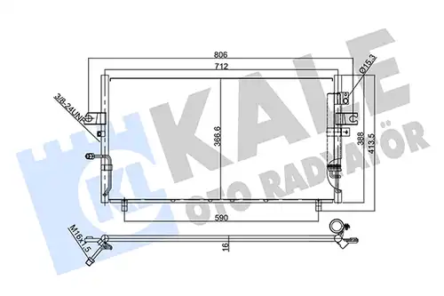 кондензатор, климатизация KALE OTO RADYATÖR 358035