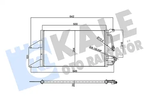 кондензатор, климатизация KALE OTO RADYATÖR 358720