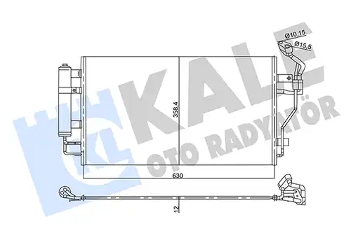 кондензатор, климатизация KALE OTO RADYATÖR 358745