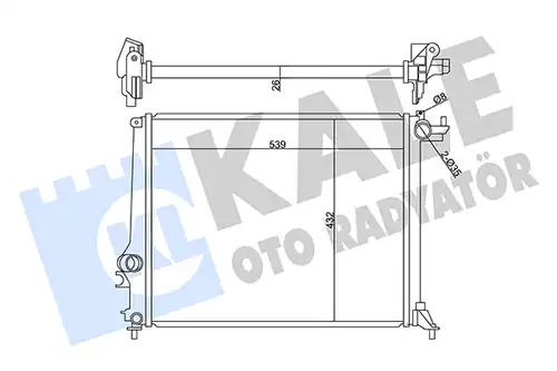 воден радиатор KALE OTO RADYATÖR 358985