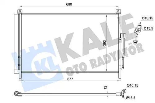 кондензатор, климатизация KALE OTO RADYATÖR 361350