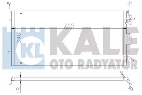 кондензатор, климатизация KALE OTO RADYATÖR 379500