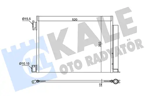 кондензатор, климатизация KALE OTO RADYATÖR 382560