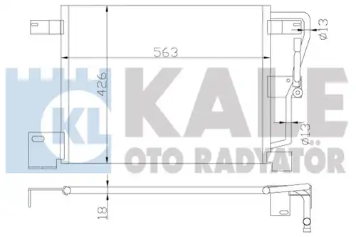 кондензатор, климатизация KALE OTO RADYATÖR 385900