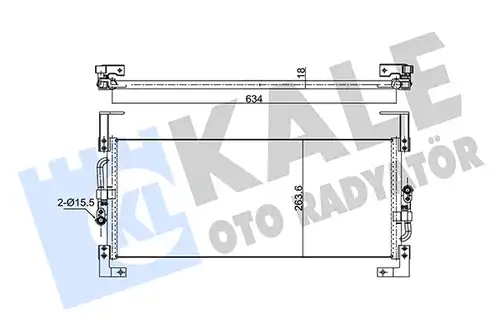 кондензатор, климатизация KALE OTO RADYATÖR 391200