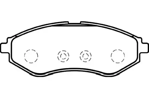 накладки KAVO PARTS BP-1008