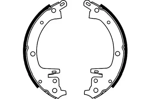 комплект спирачна челюст KAVO PARTS BS-3911