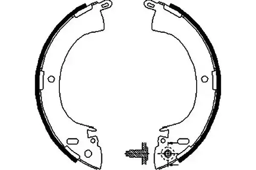 комплект спирачна челюст KAVO PARTS BS-6403