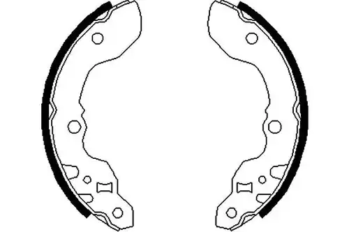 комплект спирачна челюст KAVO PARTS BS-8912