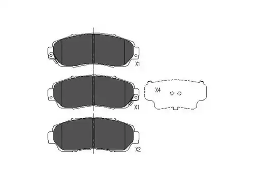 накладки KAVO PARTS KBP-2046