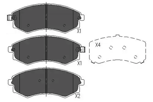 накладки KAVO PARTS KBP-3029