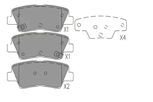 накладки KAVO PARTS KBP-3045