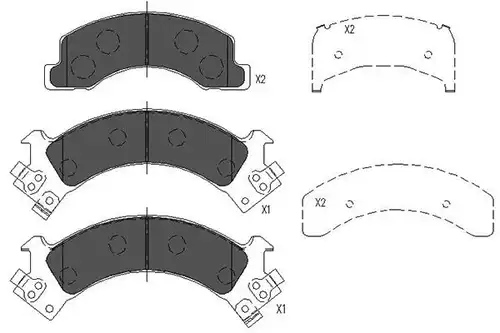 накладки KAVO PARTS KBP-3516