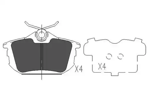 накладки KAVO PARTS KBP-5513