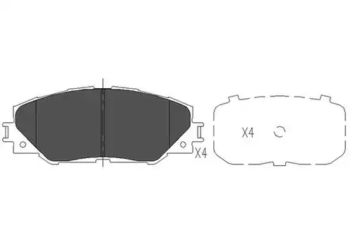 накладки KAVO PARTS KBP-9026