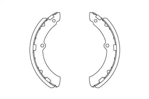 комплект спирачна челюст KAVO PARTS KBS-9945