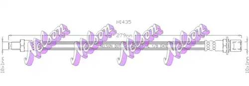 спирачен маркуч KAWE H1435