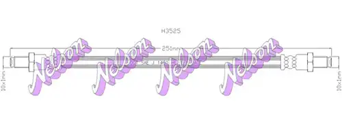 спирачен маркуч KAWE H3525