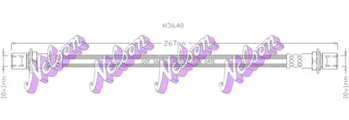 спирачен маркуч KAWE H3640