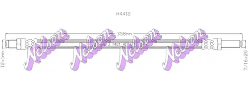 маркуч за съединителя KAWE H4412