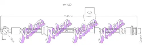 спирачен маркуч KAWE H4423