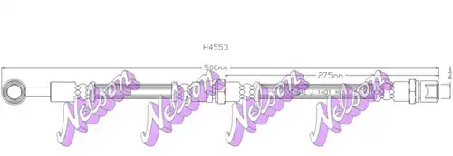 спирачен маркуч KAWE H4553