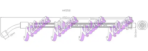 спирачен маркуч KAWE H4558