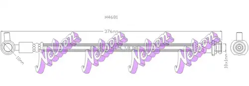 спирачен маркуч KAWE H4681