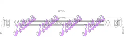 спирачен маркуч KAWE H5354