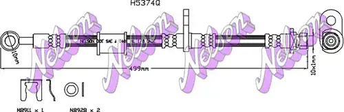 спирачен маркуч KAWE H5374Q