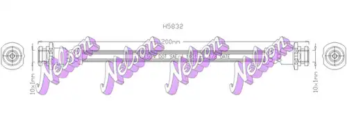 спирачен маркуч KAWE H5832