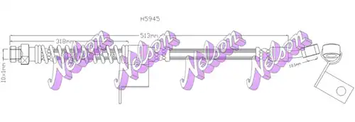 спирачен маркуч KAWE H5945