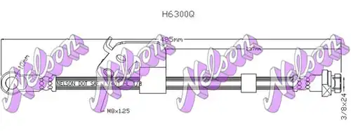 спирачен маркуч KAWE H6300Q