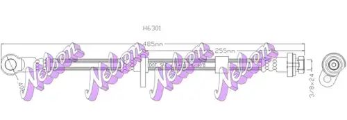 спирачен маркуч KAWE H6301