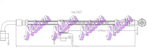 спирачен маркуч KAWE H6787