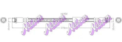 спирачен маркуч KAWE H6950