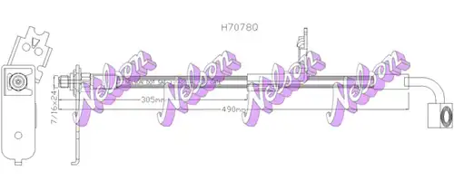 спирачен маркуч KAWE H7078Q