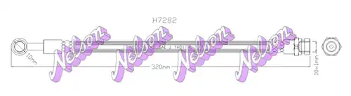 спирачен маркуч KAWE H7282