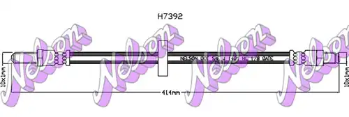 спирачен маркуч KAWE H7392