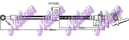 спирачен маркуч KAWE H7410Q