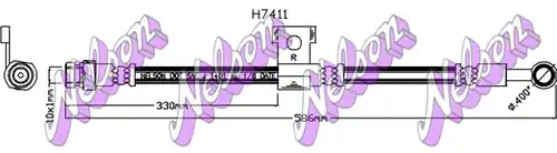 спирачен маркуч KAWE H7411