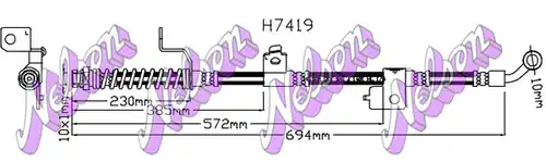 спирачен маркуч KAWE H7419